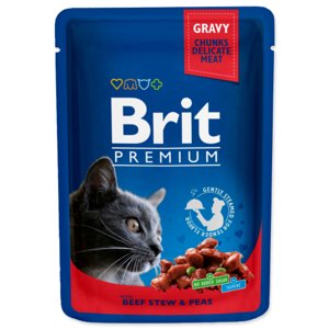 Brit Premium cat beef a peas 100 g