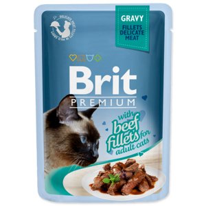 Brit cat Premium D Fillets in Gravy With Beef 85 g