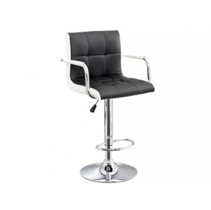 Barová židle CL-3331 černá-bílá